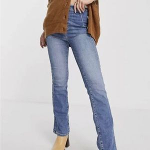 Free People Cross My Heart slim fit straight leg jeans